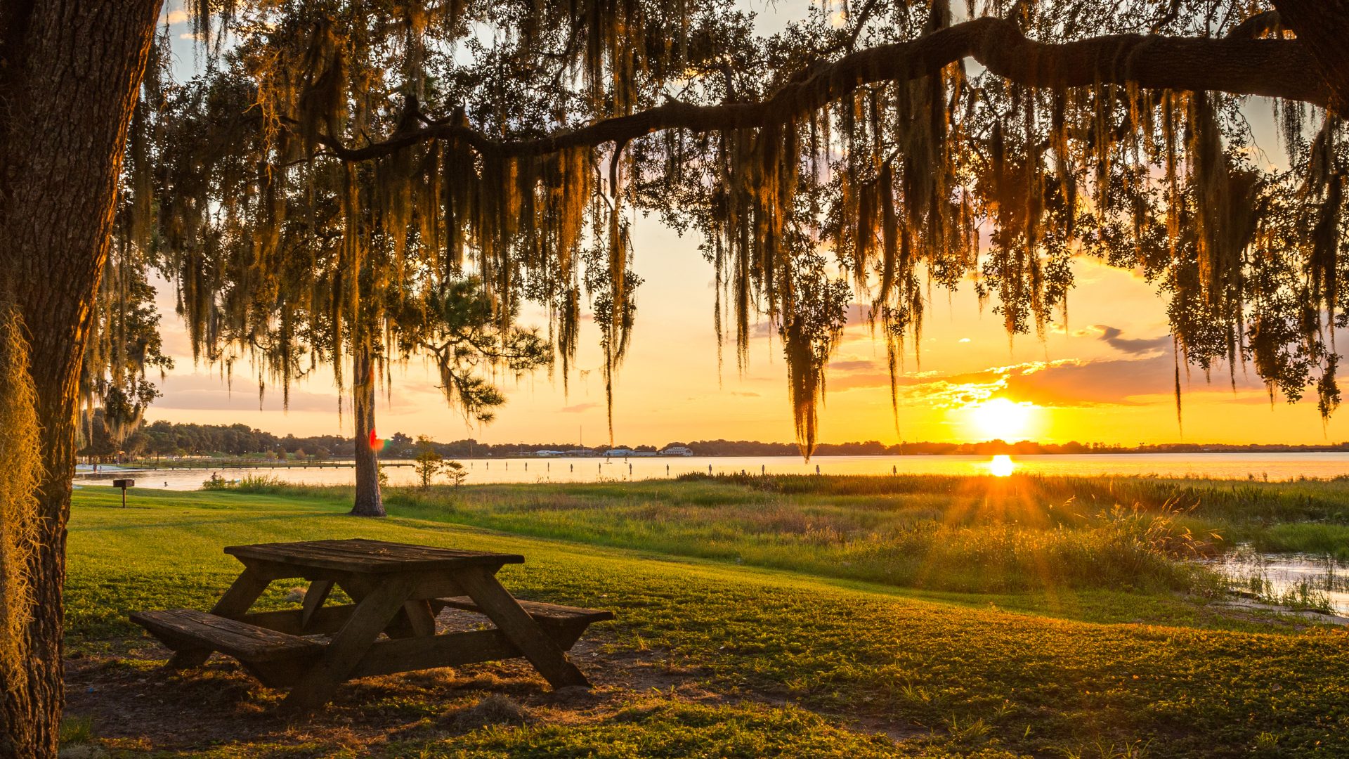 Sunset in Clermont, Florida over Lake Minneola